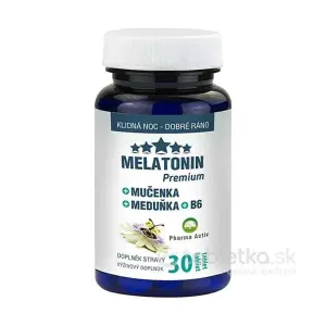 Pharma Activ Melatonín + Mučenka + Medovka + B6 30 tabliet