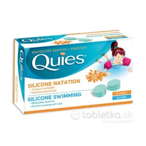 Quies Silikónové chrániče sluchu pre deti špeciálne na plávanie 3x2 ks #2858437