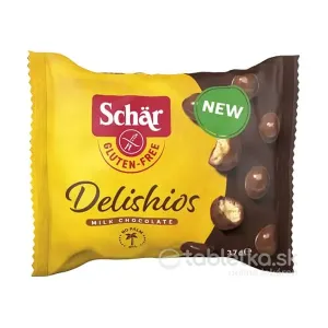 Schär Delishios bezlepkové guľôčky v mliečnej čokoláde 37g