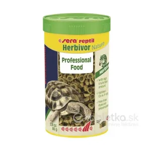 Sera Reptil Professional Herbivor Nature krmivo pre rastlinožravé reptílie, suchozemské korytnačky a leguány 250ml