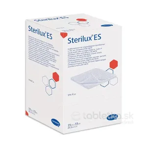 STERILUX ES STER. kompres sterilný, 17 vlákien 8 vrstiev (7,5cmx7,5cm) 25x2 (50 ks)