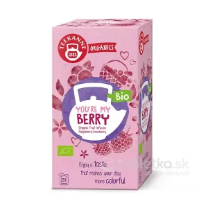 TEEKANNE Organics Bio YOU´RE MY BERRY ovocno-bylinný čaj, maliny a brusnice 20x2,25g