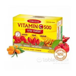 Terezia Vitamín C 500 trio natur+ 30 kapsúl