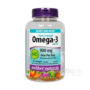 Webber Naturals Omega-3 + D3, 50 kapsúl