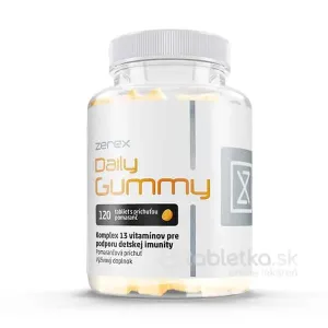 Zerex Daily Gummy žuvacie tablety, príchuť pomaranč 120tbl