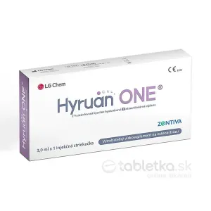 Hyruan ONE gél intraartikulárny v inj. striekačke (2% kys. hyalurónová) 3ml