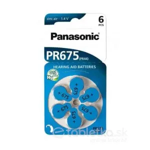 Panasonic PR675 batérie (PR44) do načúvacích prístrojov 6ks