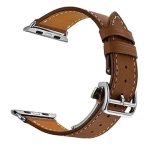 Eternico Leather Strap pre Apple Watch 38mm / 40mm / 41mm hnedý