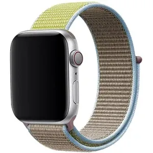 Eternico Airy na Apple Watch 38 mm/40 mm/41 mm  Biscuit Gold and Blue edge