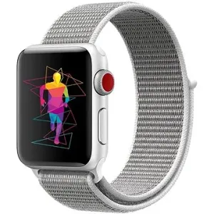Eternico Airy na Apple Watch 38 mm/40 mm/41 mm  Elephant Gray and White edge