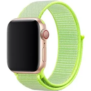 Eternico Airy na Apple Watch 38 mm/40 mm/41 mm  Satin Green and Green edge