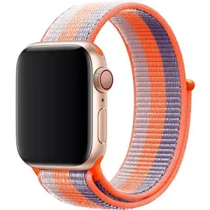 Eternico Airy na Apple Watch 38 mm/40 mm/41 mm  Sky Blue with Orange stripe