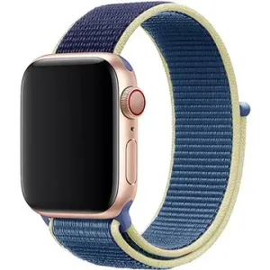 Eternico Airy na Apple Watch 42 mm/44 mm/45 mm  Aura Blue and Gold edge
