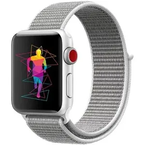 Eternico Airy na Apple Watch 42 mm/44 mm/45 mm  Elephant Gray and White edge