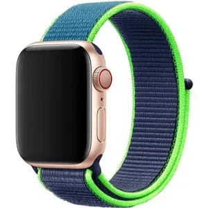 Eternico Airy na Apple Watch 42 mm/44 mm/45 mm  Night Blue and Green edge