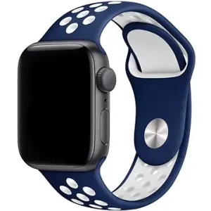 Eternico Sporty na Apple Watch 42 mm/44 mm/45 mm  Cloud White and Blue