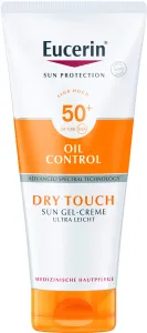Eucerin Sun Oil Control Dry Touch Body Sun Gel-Cream SPF50+ 200 ml opaľovací prípravok na telo unisex na mastnú pleť; na problematickú pleť s akné