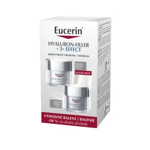 Eucerin Hyaluron-Filler +3xEFFECT denný krém SPF15 suchá pleť + nočný krém 2x50 ml VÝHODNÝ BALÍČEK