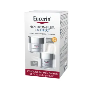 Eucerin HYALURON-FILLER+3xEFFECT Denný krém SPF30 + Nočný krém 50 ml výhodný balíček