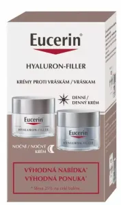 Eucerin HYALURON-FILLER+3xEFFECT SPF15 DUO denný krém 50 ml + nočný krém 50 ml (zľava na 2.produkt) 1x1 set