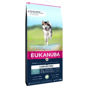 Eukanuba Grain Free Adult Large Dogs jahňacie - výhodné balenie: 2 x 12 kg