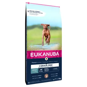 Eukanuba Grain Free Adult Large Dogs zverina - výhodné balenie: 2 x 12 kg