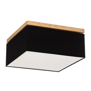 Stropné svietidlo Canvas, 45 cm x 45 cm, čierna