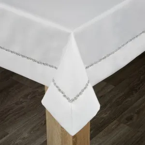 Biely obrus na stôl ELINA 145 x 400 cm