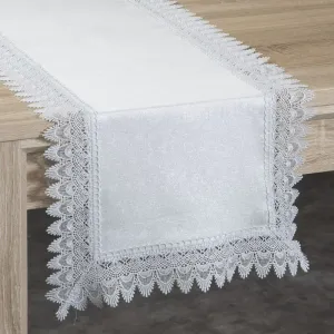 Krémový behúň na stôl ANIKA 40x180 cm