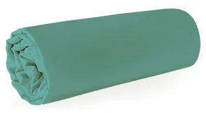 DomTextilu Mentolová napínacia plachta na posteľ z kvalitne tkaného makosaténu    160 x 210 cm 48232-221150 Zelená