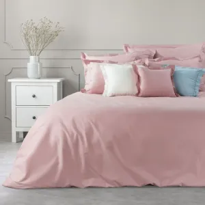 jednofarebné ružové bavlnené posteľné obliečky na paplón Šírka: 180 cm | Dĺžka: 200 cm