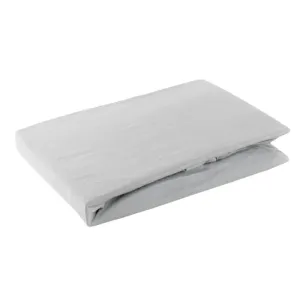 Kvalitná svetlo sivá bavlnená napínacia plachta na posteľ #2875272