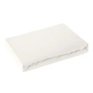 DomTextilu Posteľná plachta na posteľ v krémovej farbe    140 x 200 cm 48212-221046 krémová