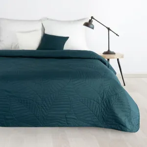 Moderný prehoz na posteľ Boni tmavo tyrkysovej farby Šírka: 170 cm | Dĺžka: 210 cm