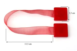 Magnetická spona na závesy M16 červená