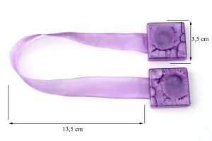 Magnetická spona na závesy M16 fialová