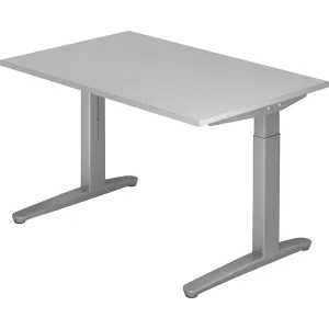 Písací stôl s podstavcom s C-nohami eurokraft pro