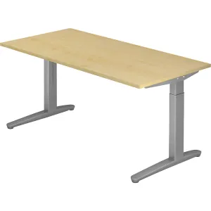 Písací stôl s podstavcom s C-nohami eurokraft pro