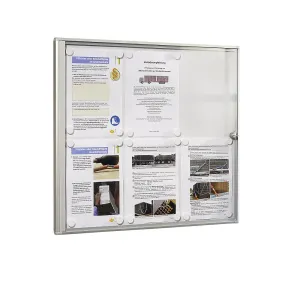 Informačná priehľadná skrinka pre interiér eurokraft basic #3731866