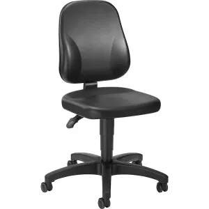 Pracovná otočná stolička, imitácia kože eurokraft basic #3727604