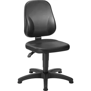 Pracovná otočná stolička, imitácia kože eurokraft basic #3727603