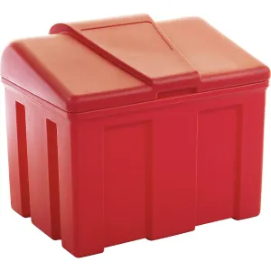 eurokraft basic Skladovacia nádoba a nádoba na posypový materiál, objem 110 l, červená, od 3 ks