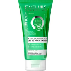 Eveline FaceMed+ 100% Aloe Vera Moisturising And Soothing Facial Wash Gel čistiaci gél s hydratačným účinkom 150 ml