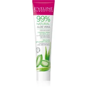 Eveline Cosmetics 99% Natural Aloe Vera upokojujúci depilačný krém línia bikín a podpazušia 125 ml #6423335