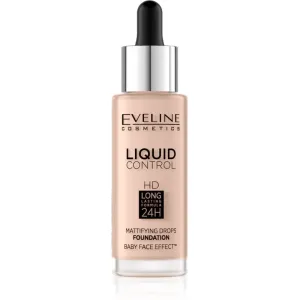 Eveline Cosmetics Liquid Control tekutý make-up s pipetou odtieň 020 Rose Beige 32 ml
