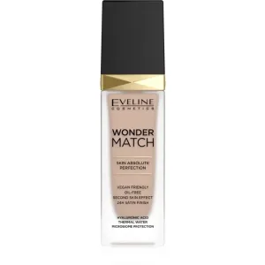 Eveline Cosmetics Wonder Match dlhotrvajúci tekutý make-up s kyselinou hyalurónovou odtieň 35 Sunny Beige 30 ml #6423189