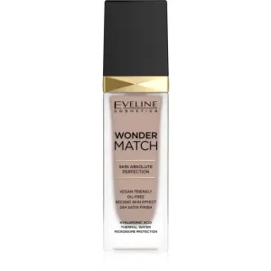 Eveline Cosmetics Wonder Match dlhotrvajúci tekutý make-up s kyselinou hyalurónovou odtieň 45 Honey 30 ml #6423193