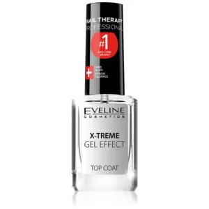 Eveline Cosmetics Nail Therapy X-treme Gel Effect krycí lak na nechty pre lesk 12 ml