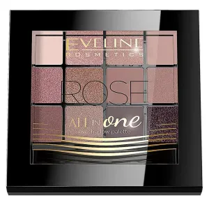 Eveline Cosmetics All in One paletka očných tieňov odtieň Rose 12 g