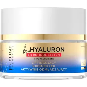 Eveline Cosmetics Bio Hyaluron 3x Retinol System denný a nočný liftingový krém 50+ 50 ml